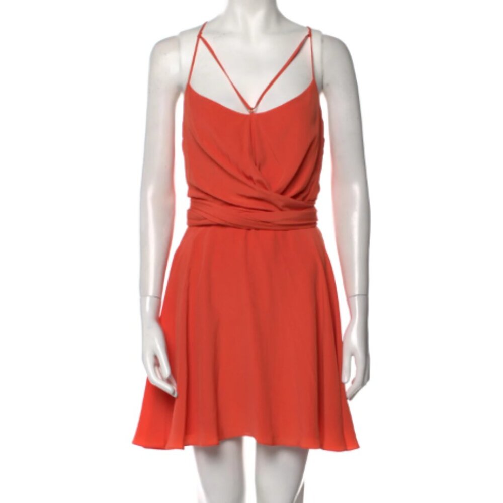Kenzo Orange Strappy Mini Dress Size M | US8